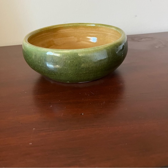 1986 Vintage Pisgah Forest Green Planter Bowl - No Chips - Gorgeous - Picture 2 of 8
